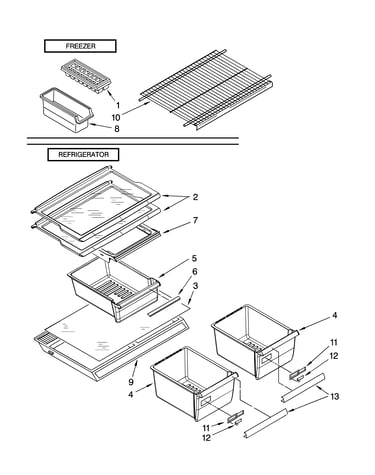 Shelf parts, optional parts