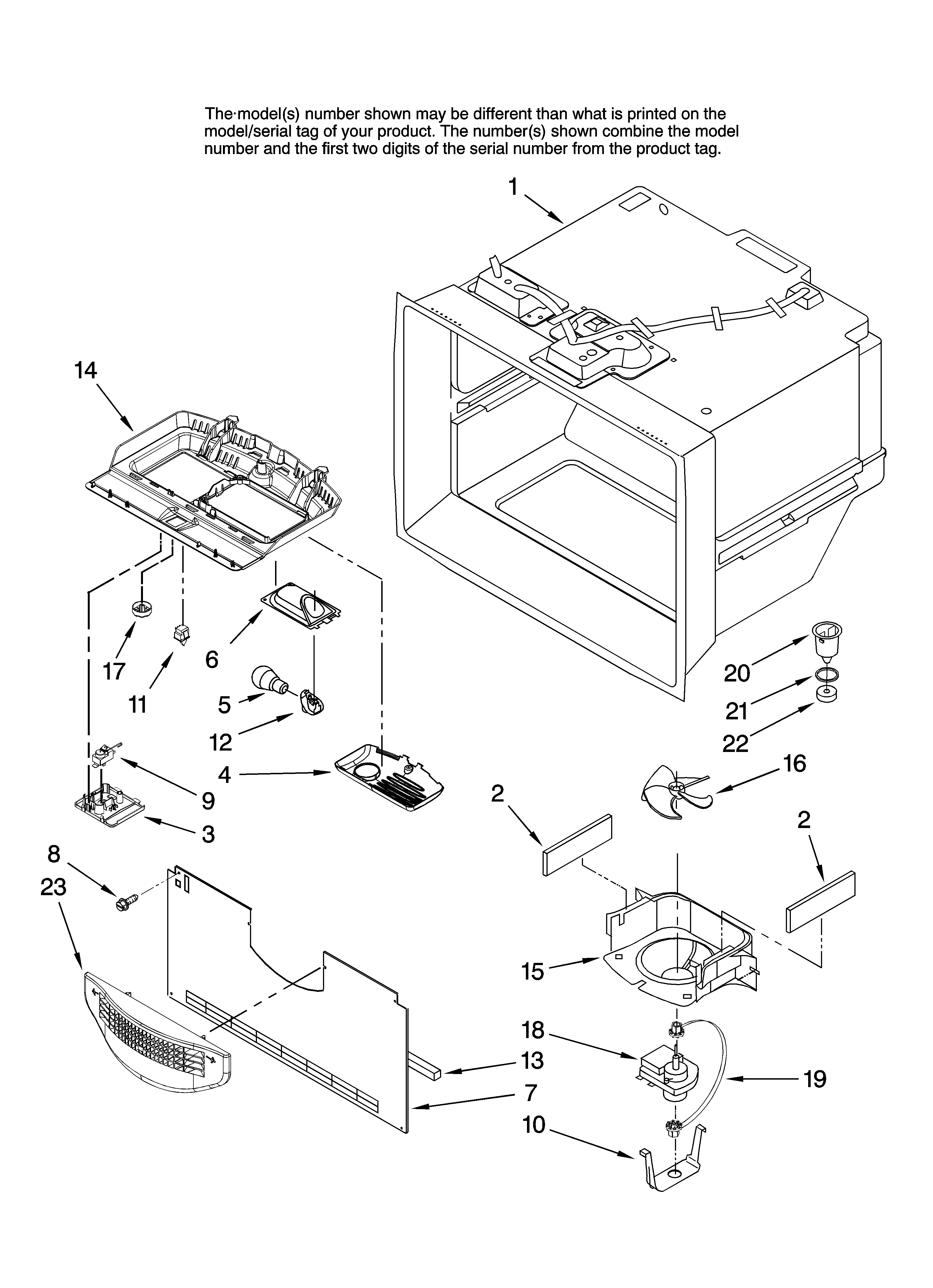 Freezer liner parts
