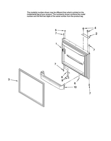 Freezer door parts