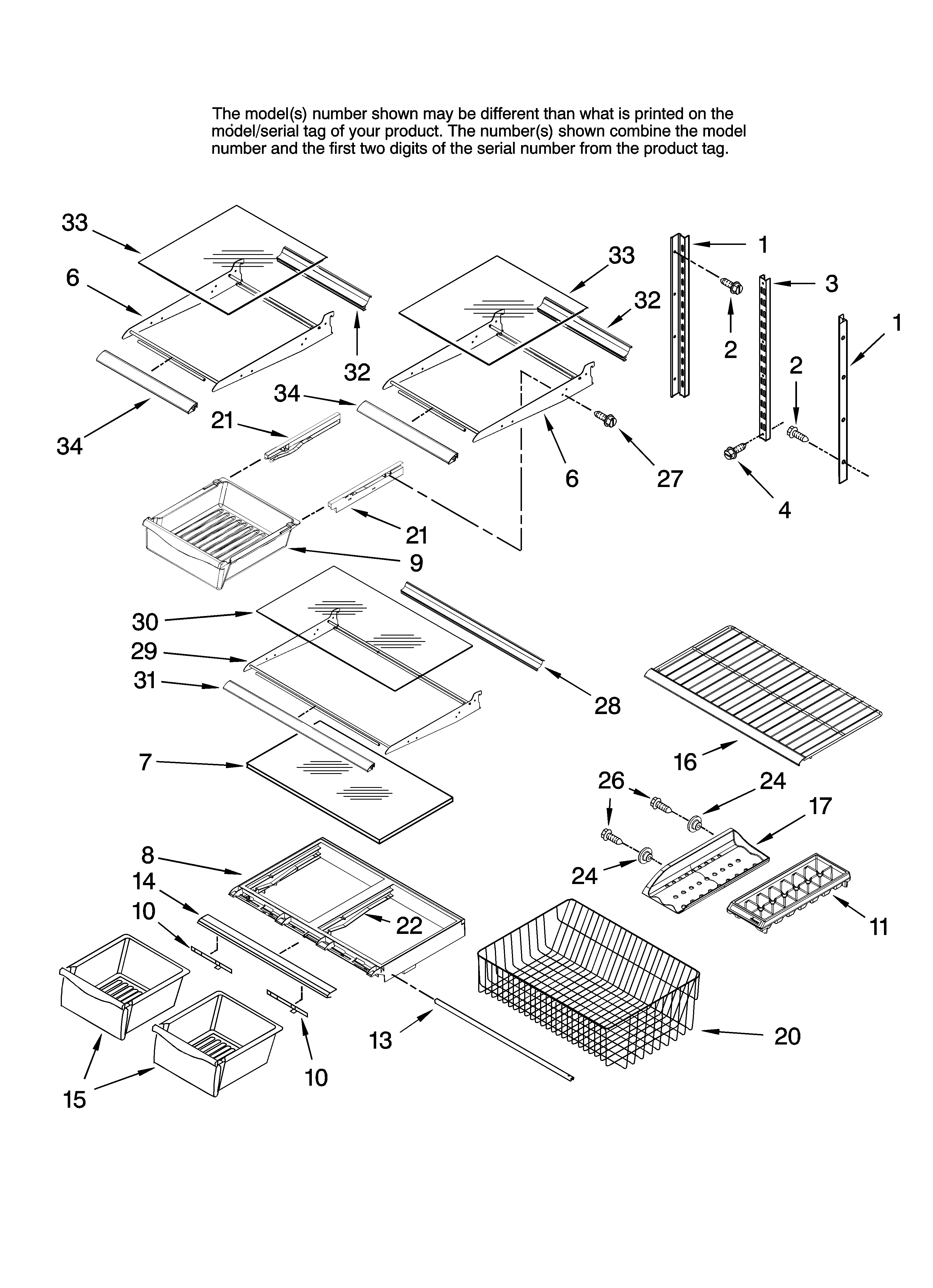 Shelf parts