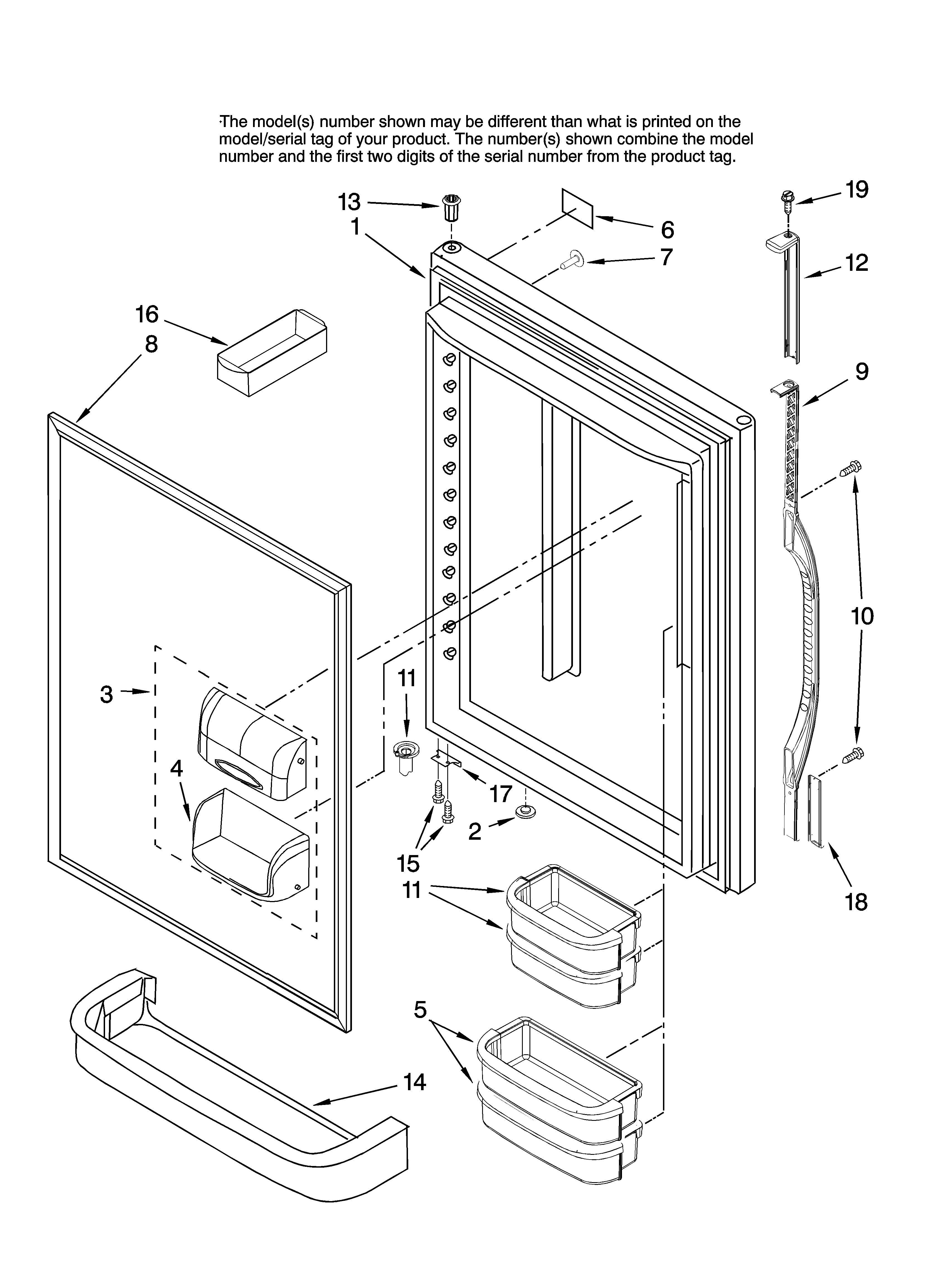 REFRIGERATOR DOOR PARTS