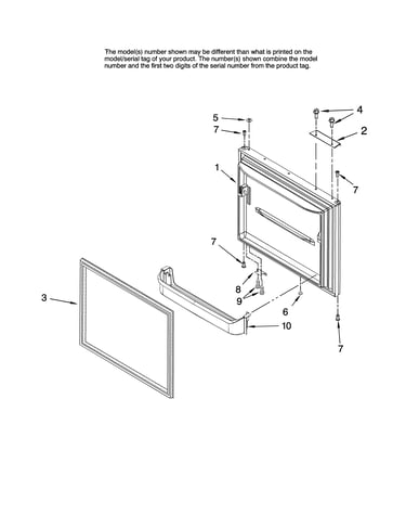 Freezer door parts