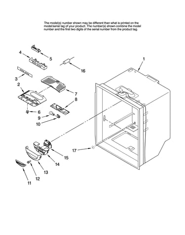 Refrigerator liner parts