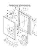 Refrigerator door parts