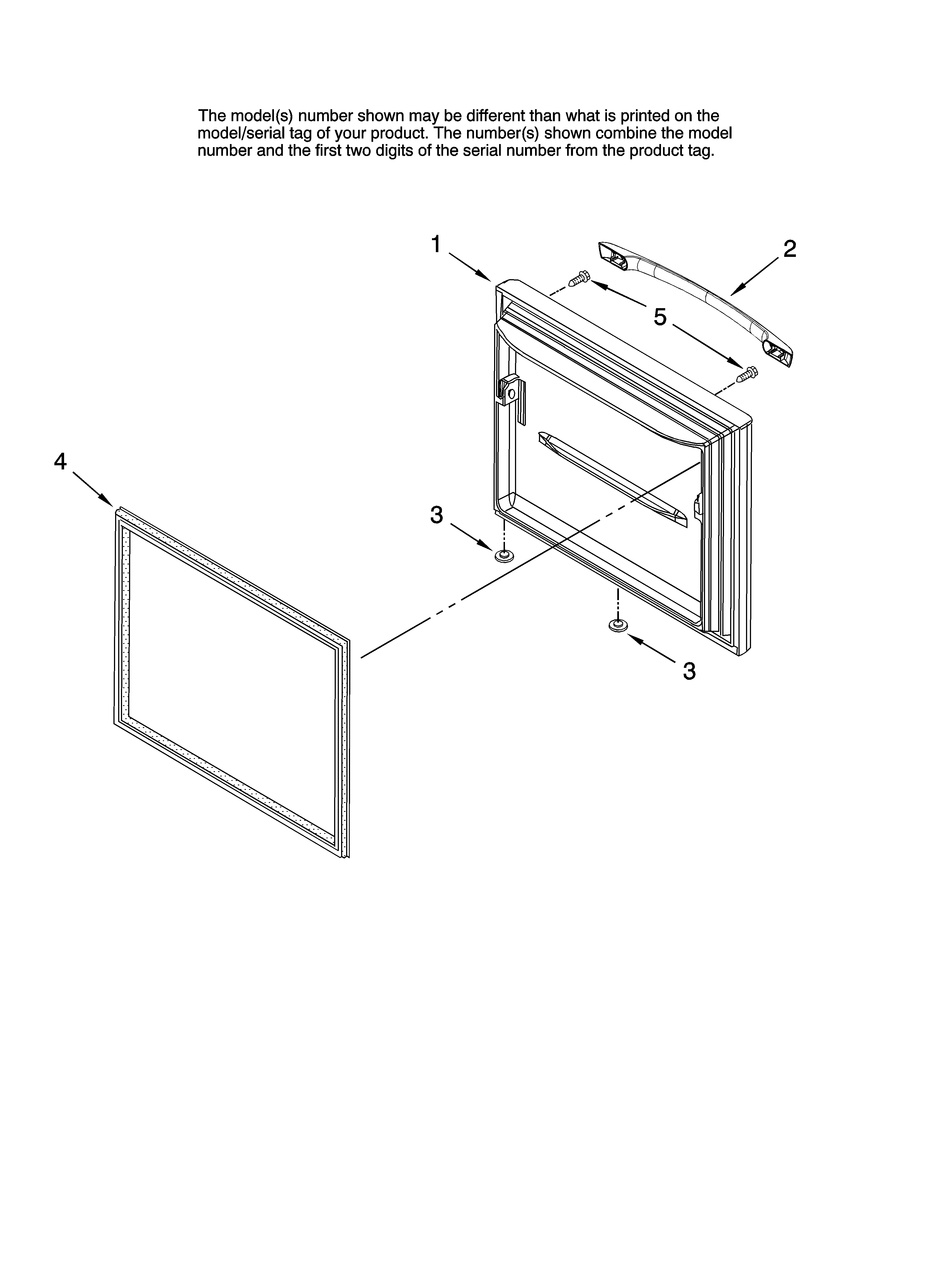 Freezer door parts