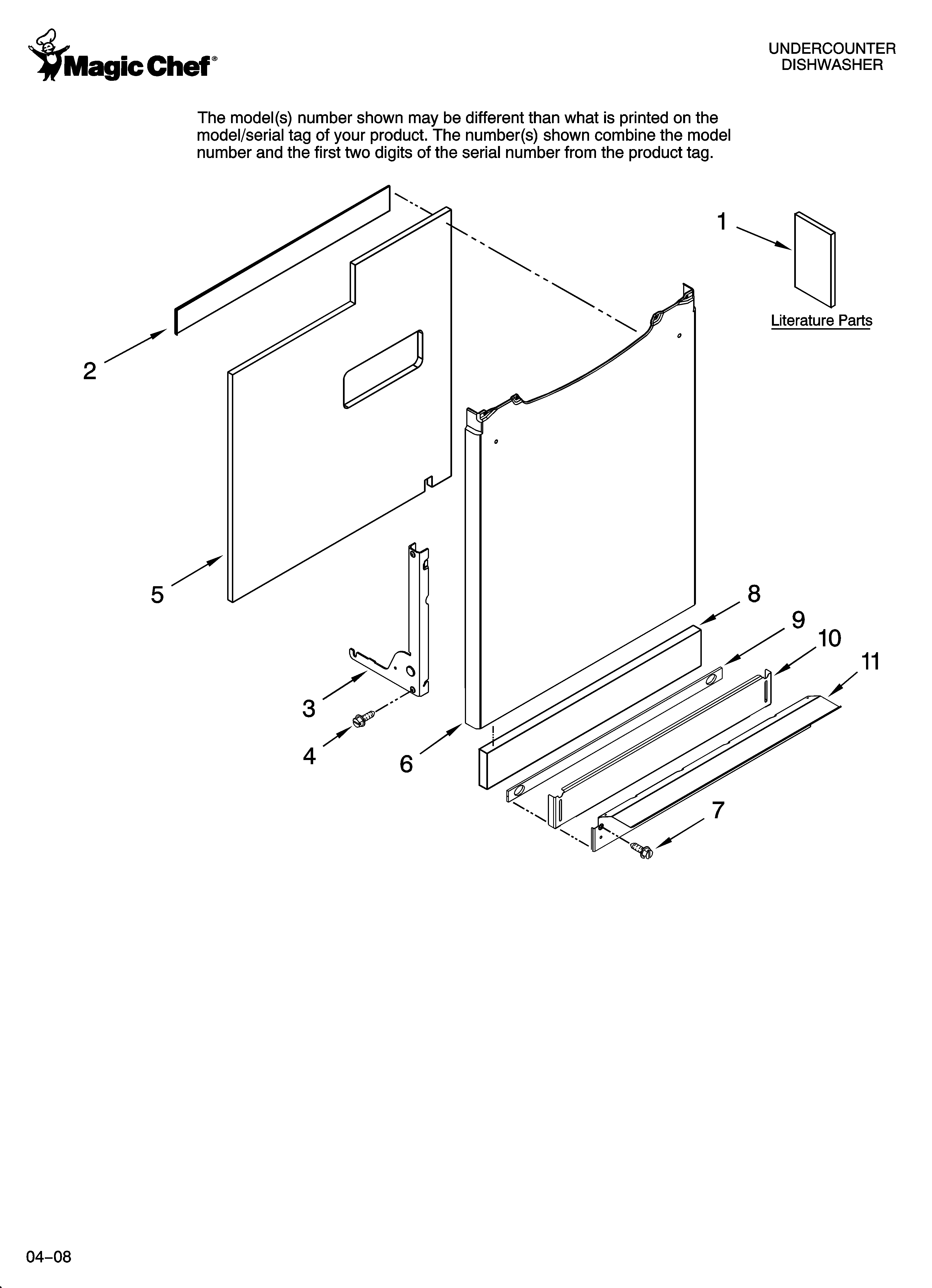 Door and panel parts