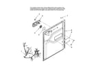 Magic Chef CDB1500AWD10 door and latch parts diagram