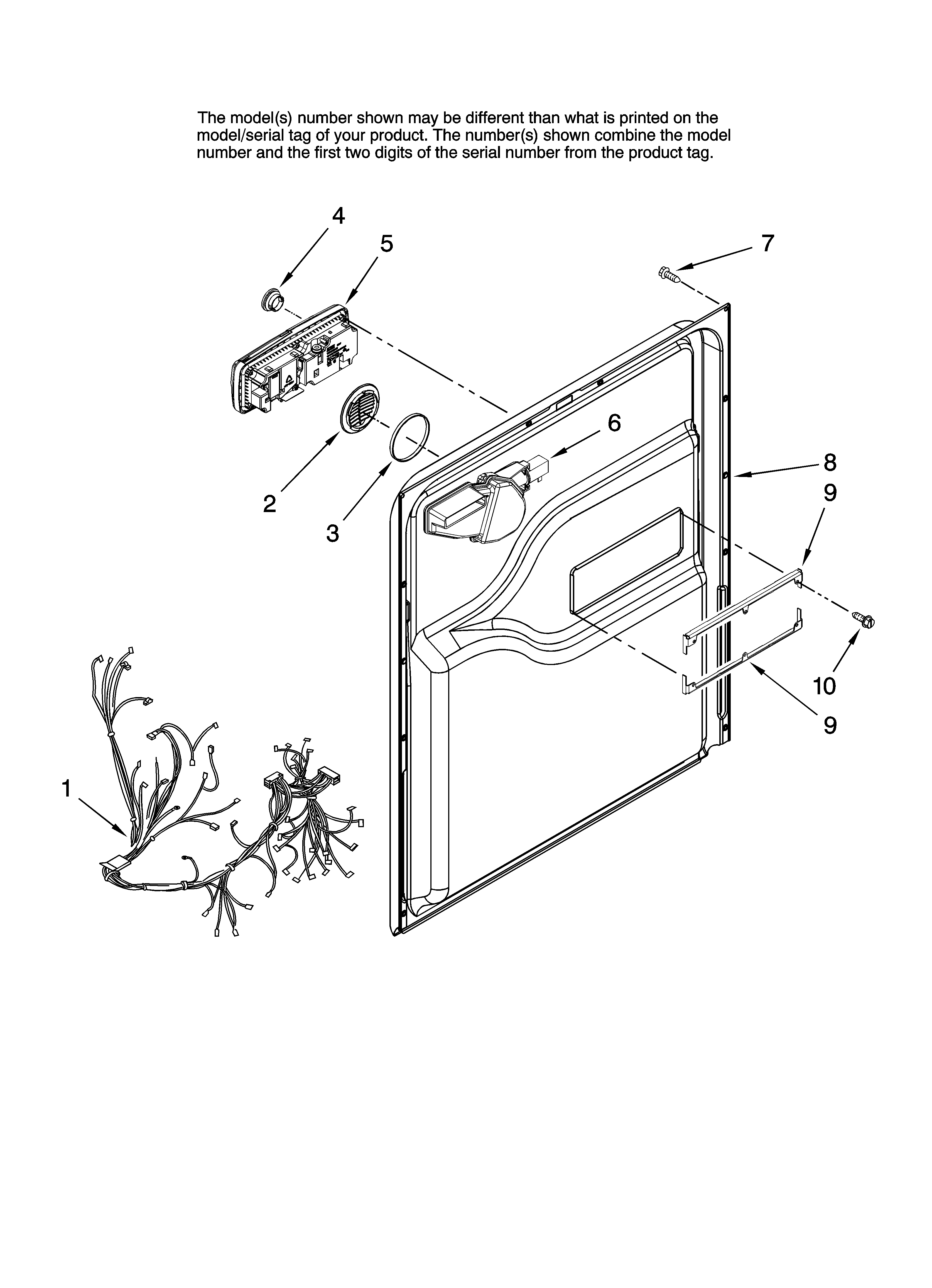 Door and latch parts