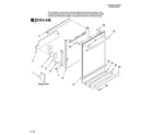 Jenn-Air JDB1275AWY10 door and panel parts diagram