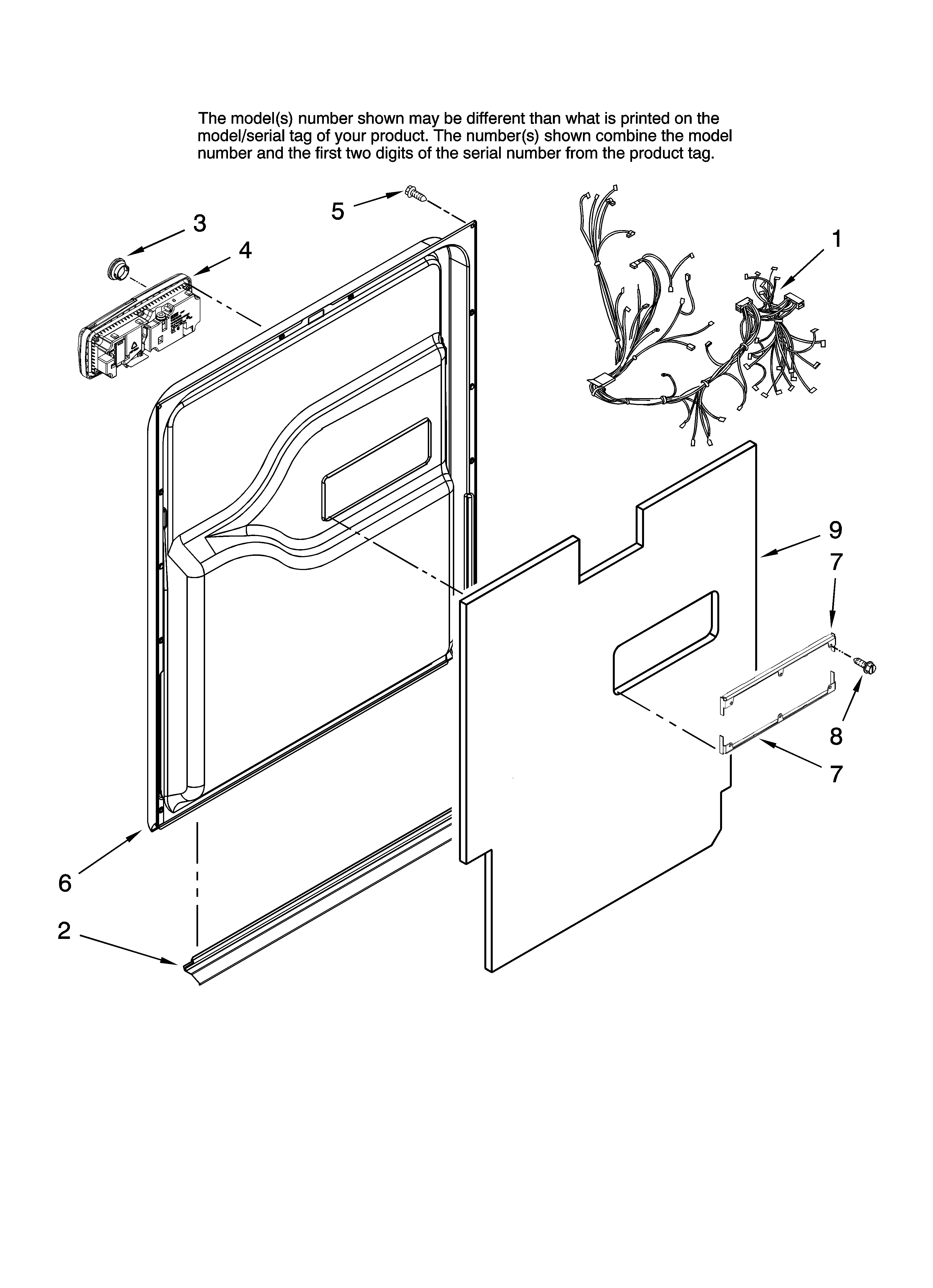 Door and latch parts