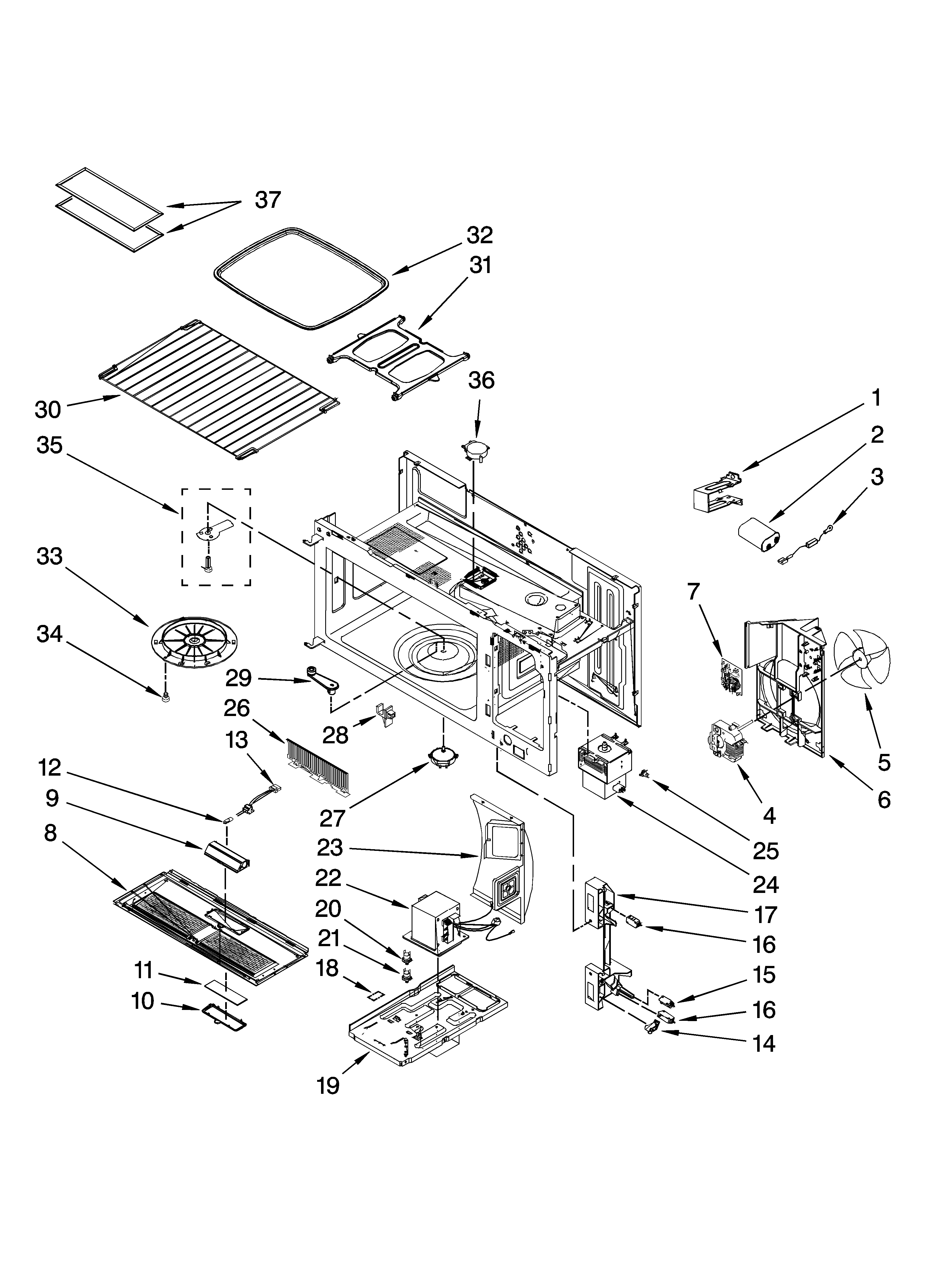 Interior and ventilation parts