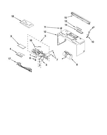 Cabinet and air flow parts