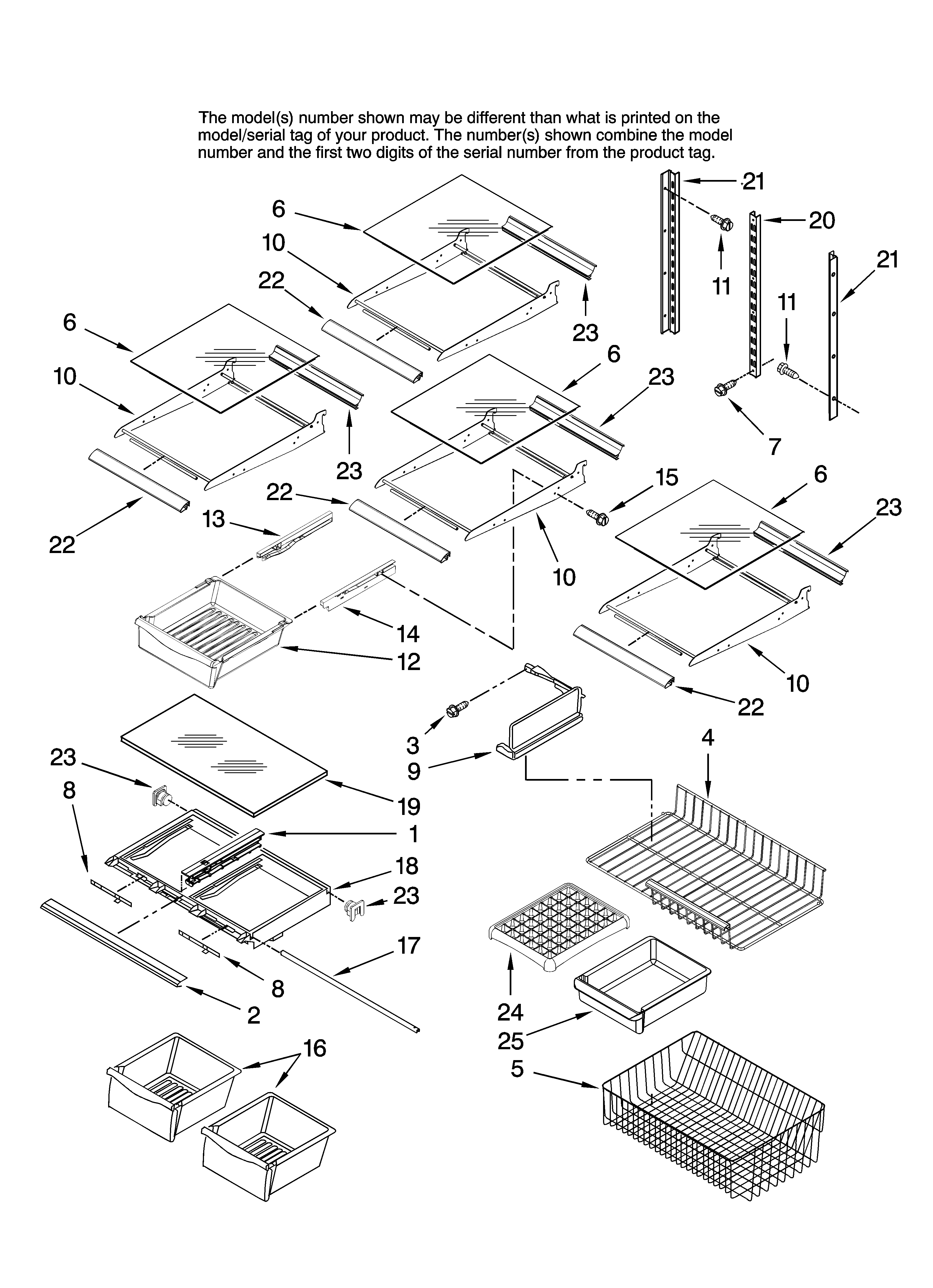 Shelf parts, optional parts