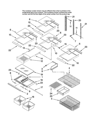 Shelf parts, optional parts