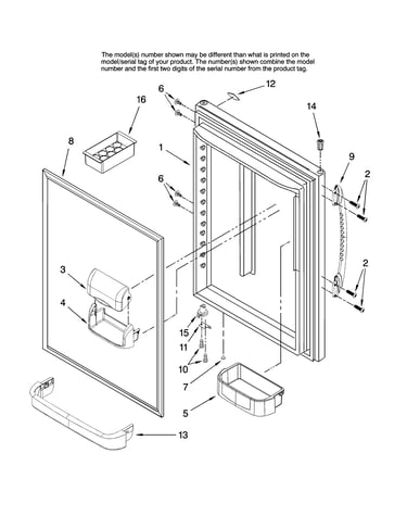 Refrigerator door parts