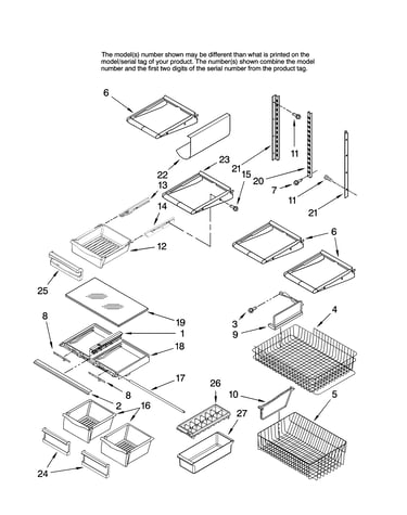 Shelf parts, optional parts