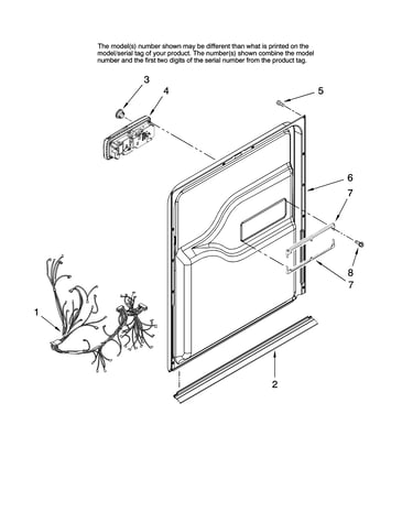 Door and latch parts