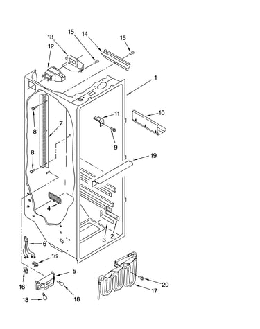 Refrigerator liner parts