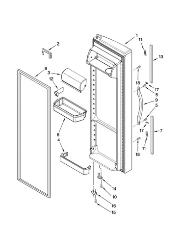 Refrigerator door parts