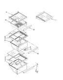 Refrigerator shelf parts