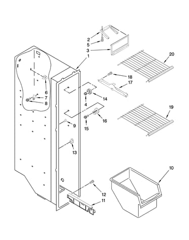 Freezer liner parts