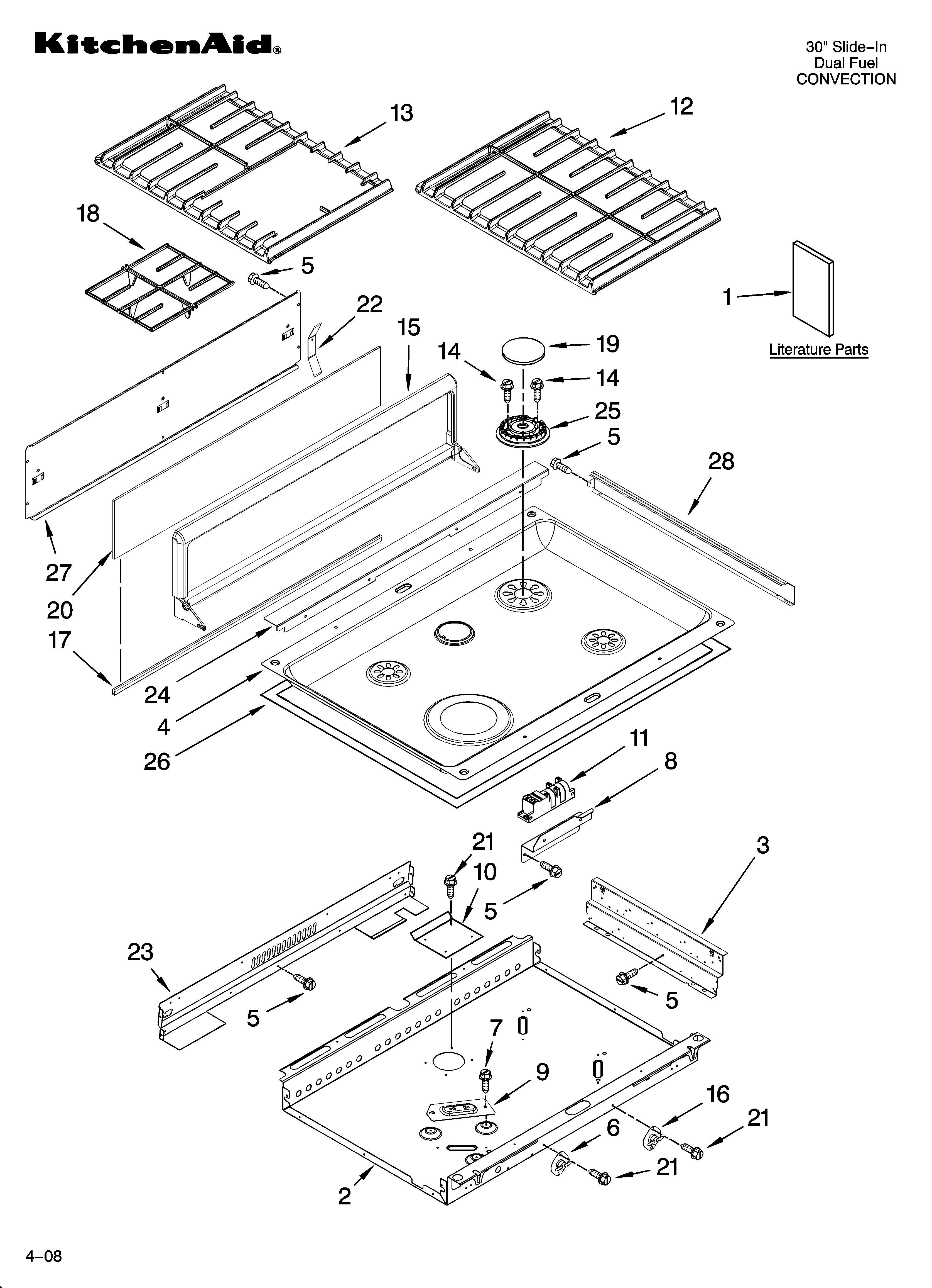 Cooktop parts