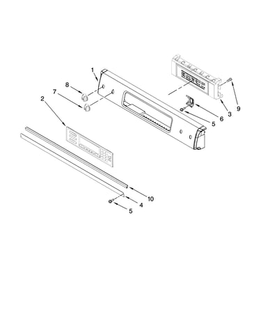 Control panel parts, optional parts (not included)
