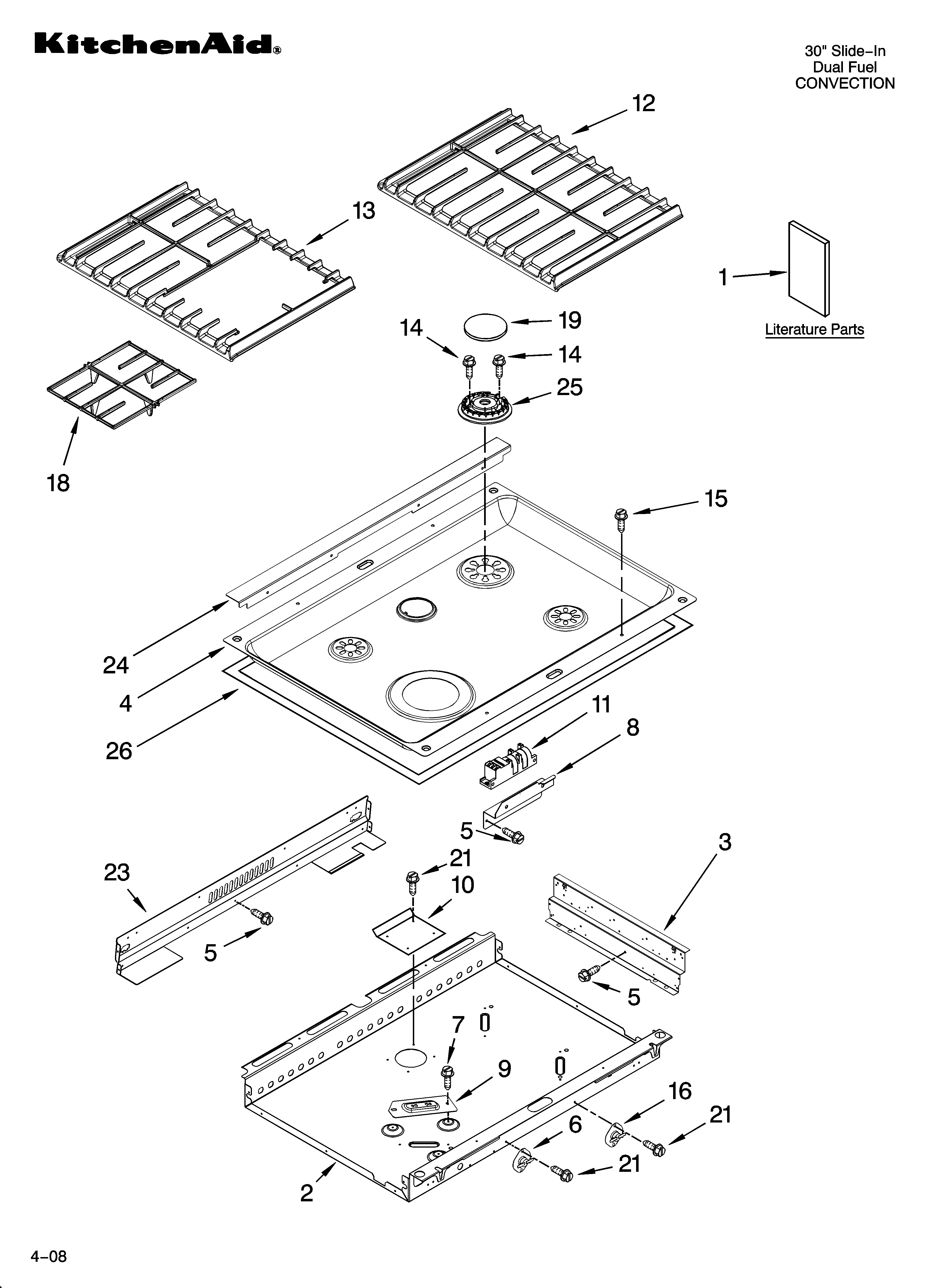 Cooktop parts
