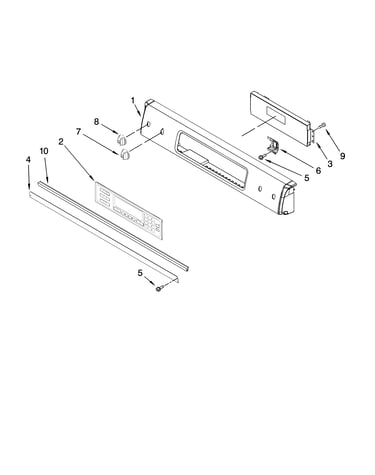 Control panel parts, optional parts (not included)