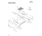 KitchenAid KEWS105SSS02 control, door and drawer parts diagram