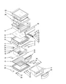 Refrigerator shelf parts