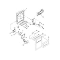 KitchenAid KSRK25FVMS00 dispenser front parts diagram