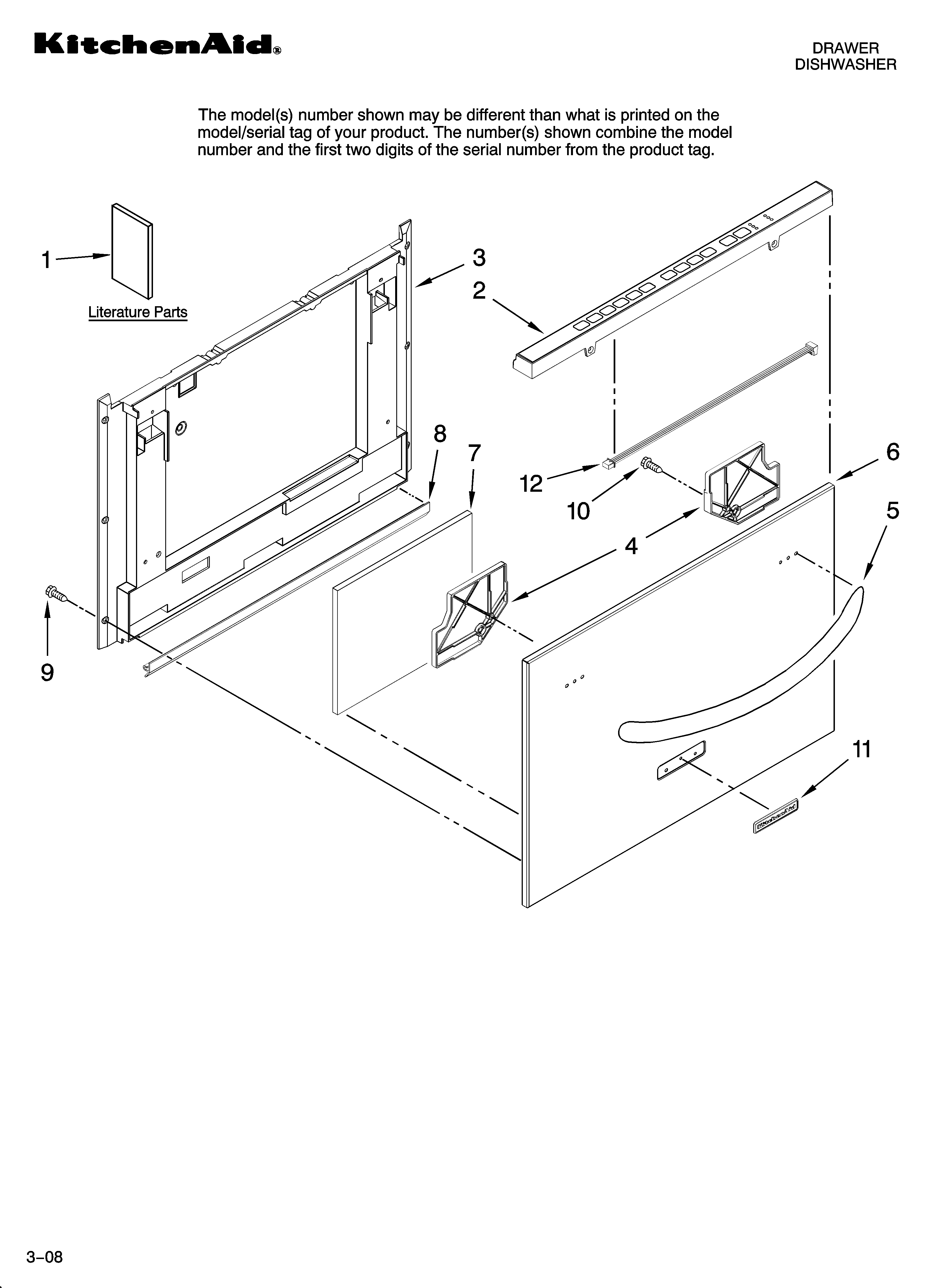 Front panel parts
