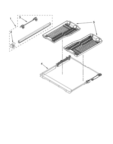 Third level rack and track parts