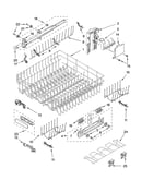 Upper rack and track parts