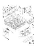 Upper rack and track parts