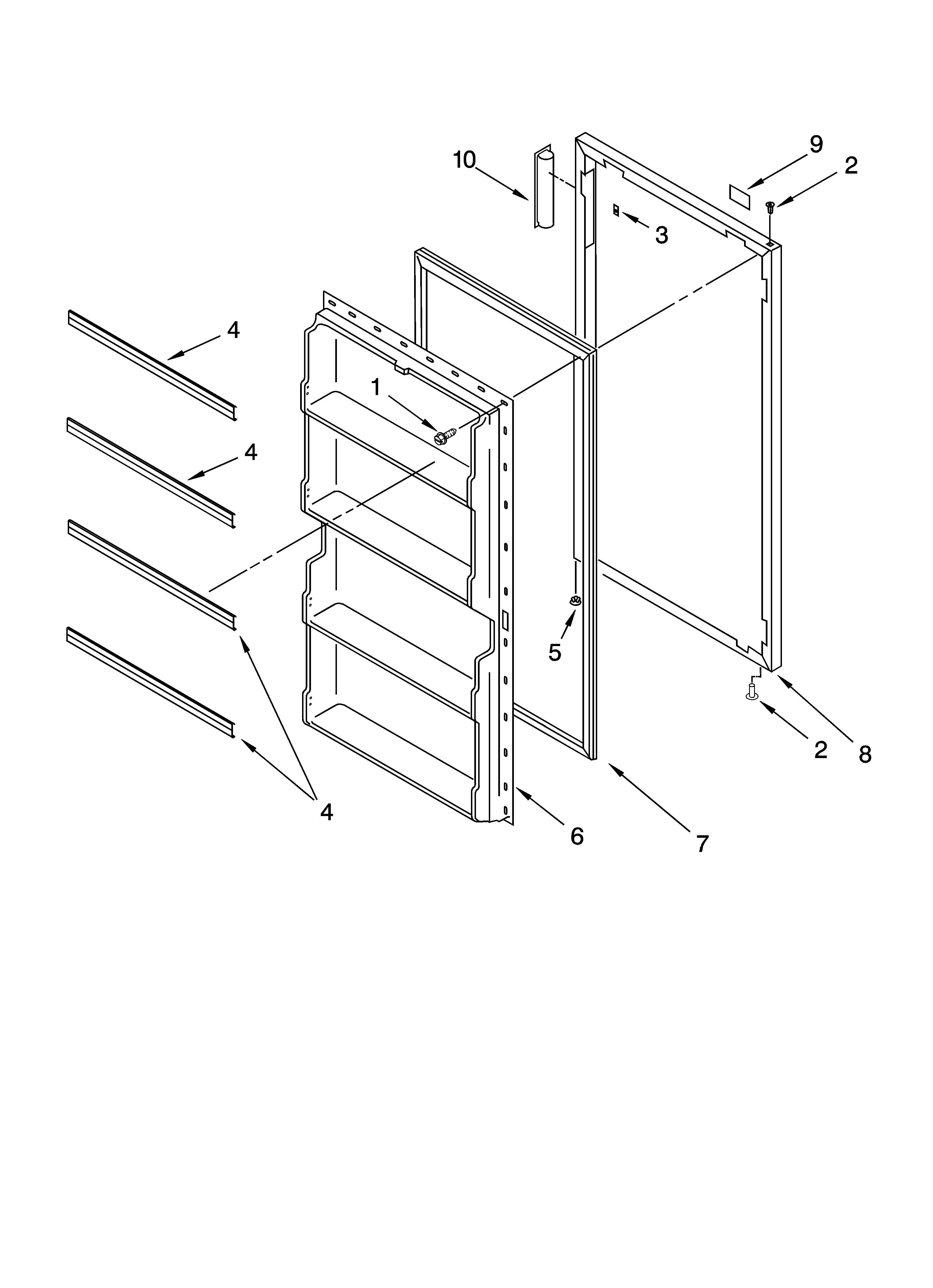 DOOR PARTS, OPTIONAL PARTS (NOT INCLUDED)