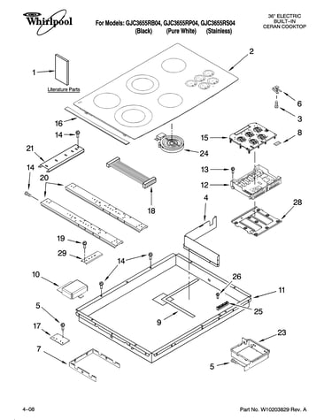 Cooktop parts, optional parts