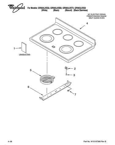 Cooktop parts