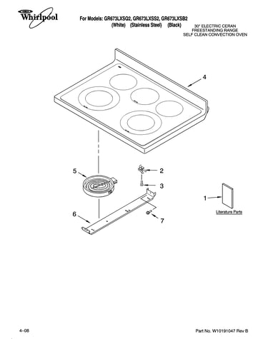Cooktop parts