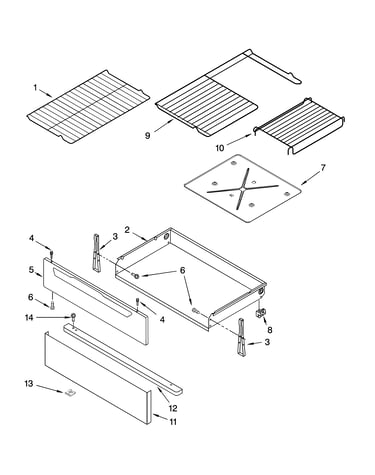 Drawer & broiler parts