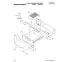 KitchenAid KEWS145SSS02 control, door and drawer parts diagram