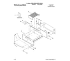 KitchenAid KEWS175SSS02 control, door and drawer parts diagram