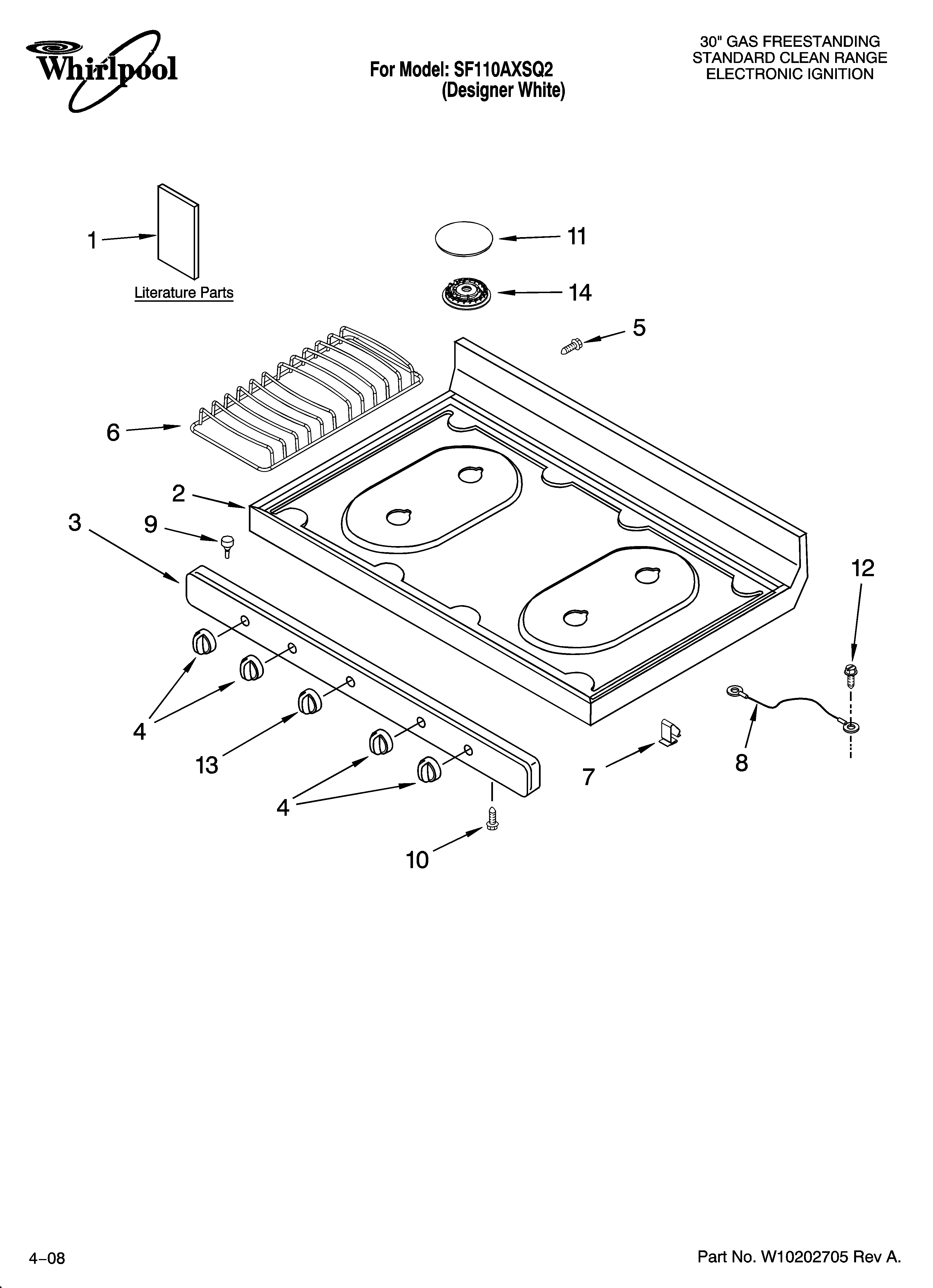 Cooktop parts