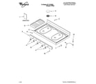Whirlpool SF111PXSQ2 cooktop parts diagram