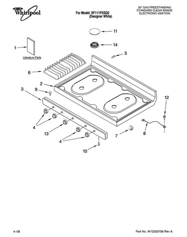 Cooktop parts