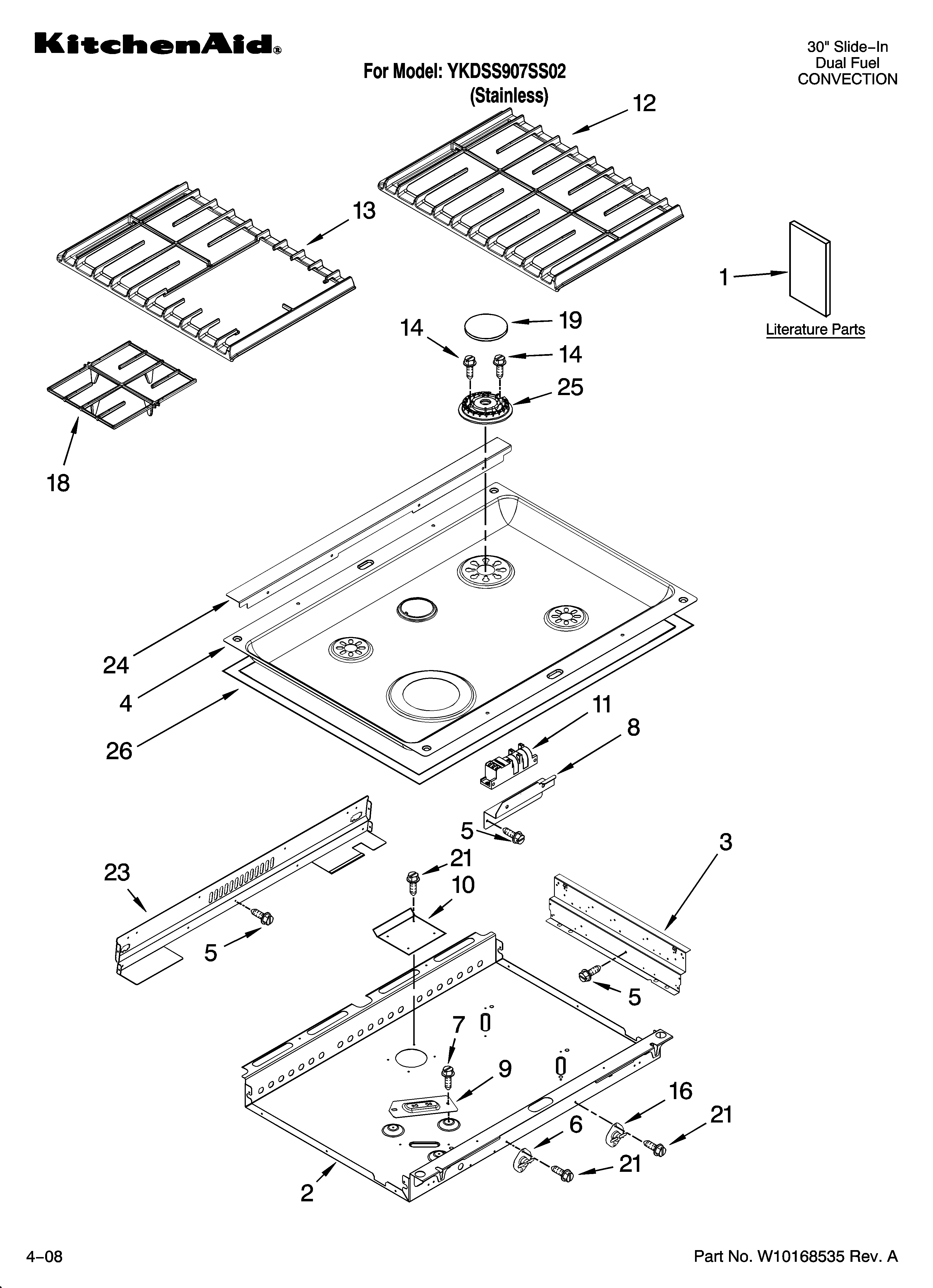 Cooktop parts