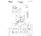 Whirlpool YWED6600VU0 top and console parts diagram