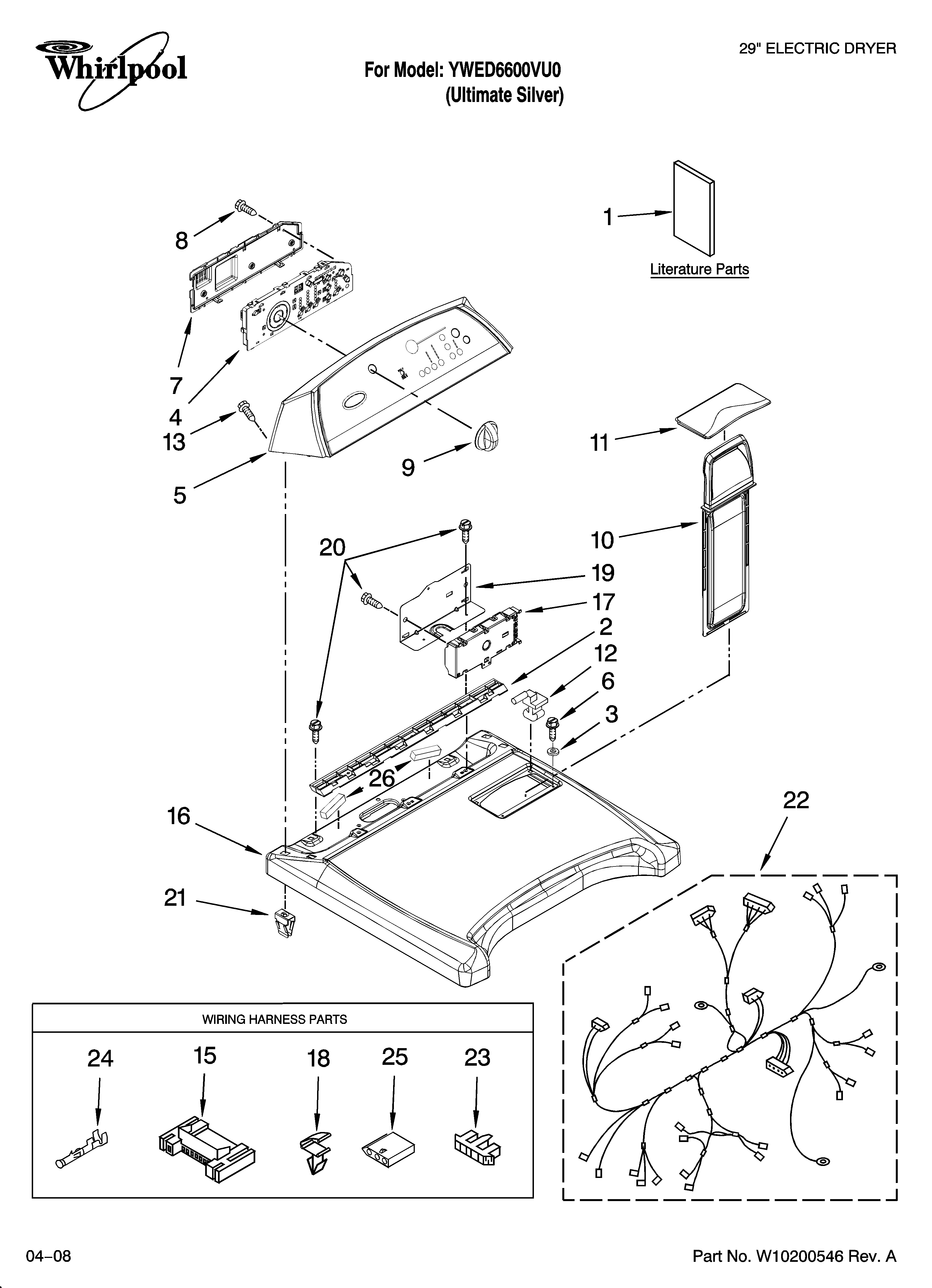 Top and console parts