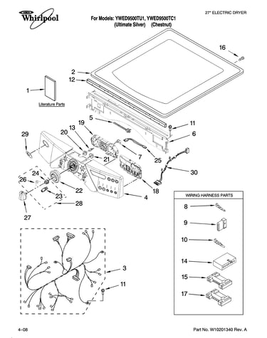 Top and console parts
